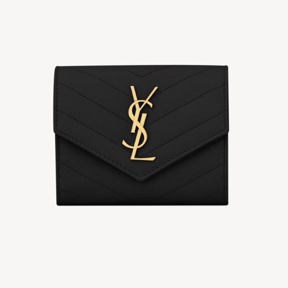 Saint Laurent Compact Tri Fold Wallet